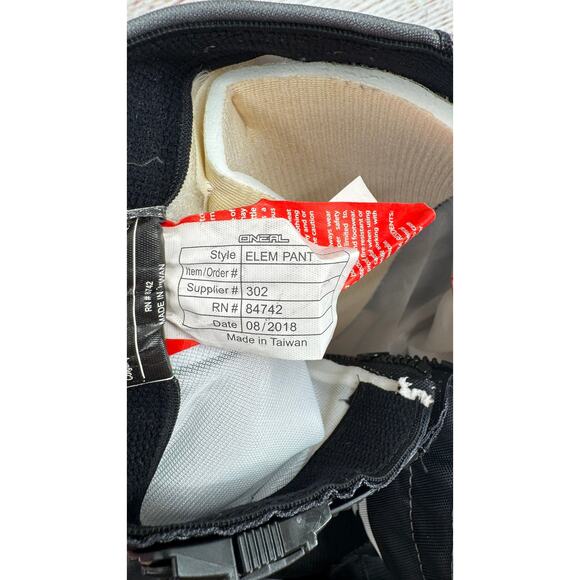 O'Neal Advanced Racing Technology Motocross Pants Mens 28 Black Gray Hip Pads - Picture 13 of 13